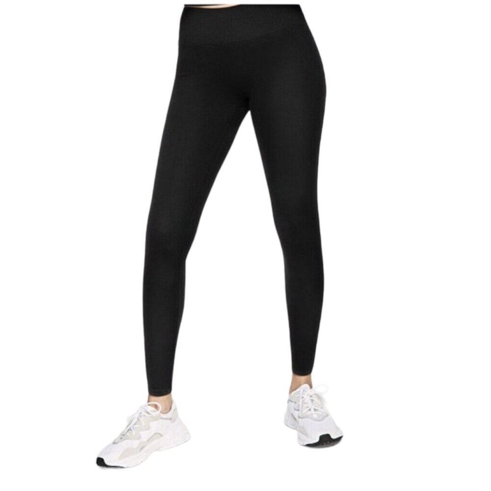 PINK Active Leggings High Waisted‎ Seamless Waist Pocket Gym Workout Black Women